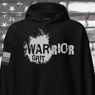 Warrior Grit Hoodie Patriotic Apparel for Americans